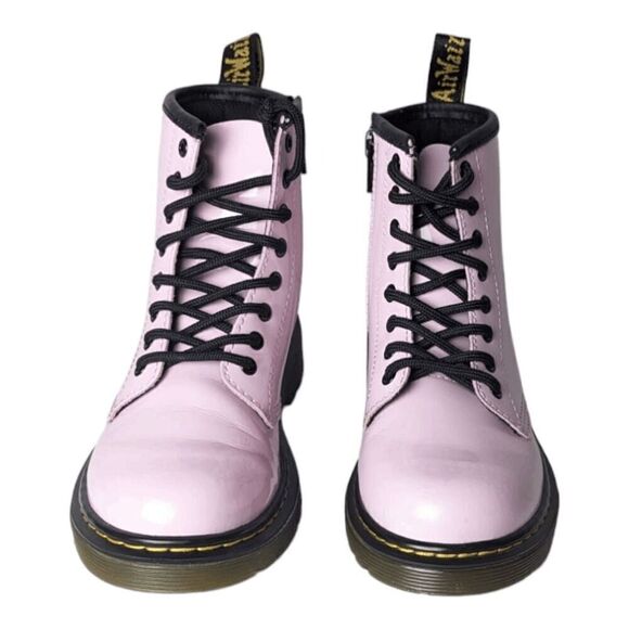 DR. MARTENS 1460 Pink Patent Leather Lace-Up Boot Youth Size 1 - Picture 4 of 9